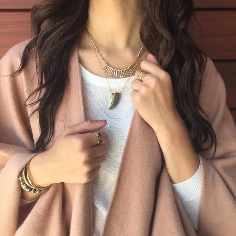 Split Stone Pendant made by Stella & Dot