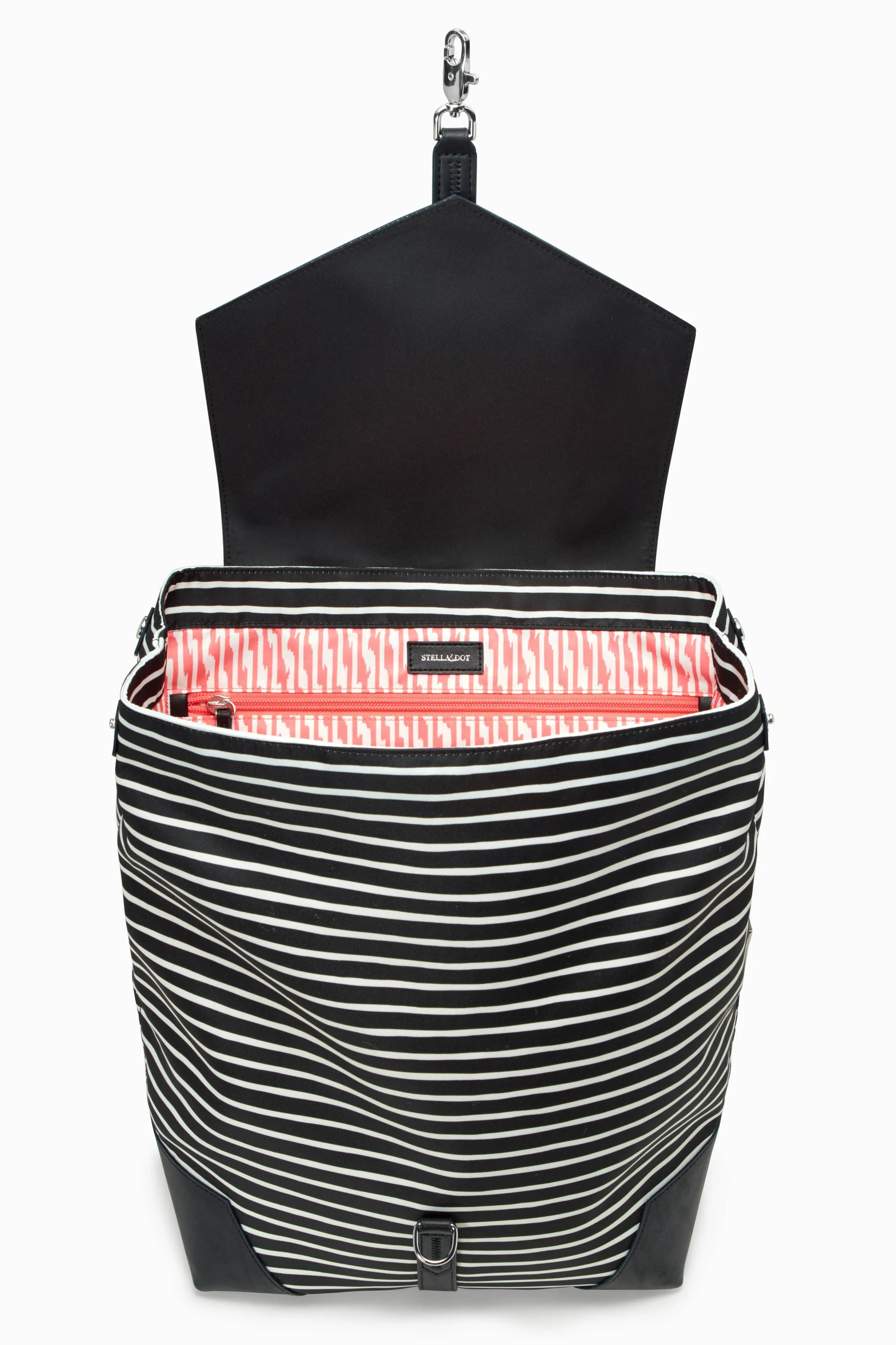 Ava Backpack | Black Striped sold by Stella & Dot product image thumbnail 3