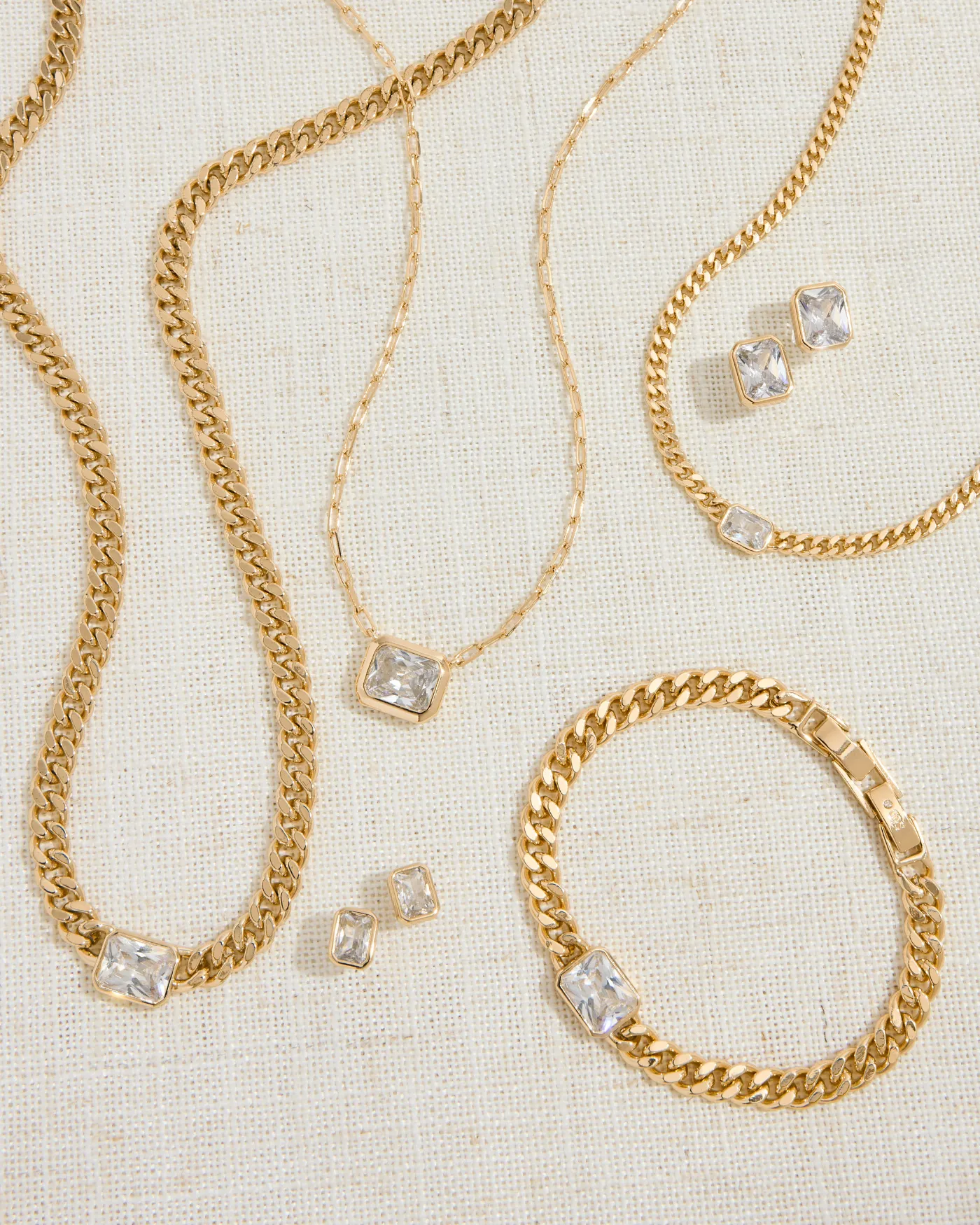Small Bezel Station Necklace sold by Stella & Dot product image thumbnail 5