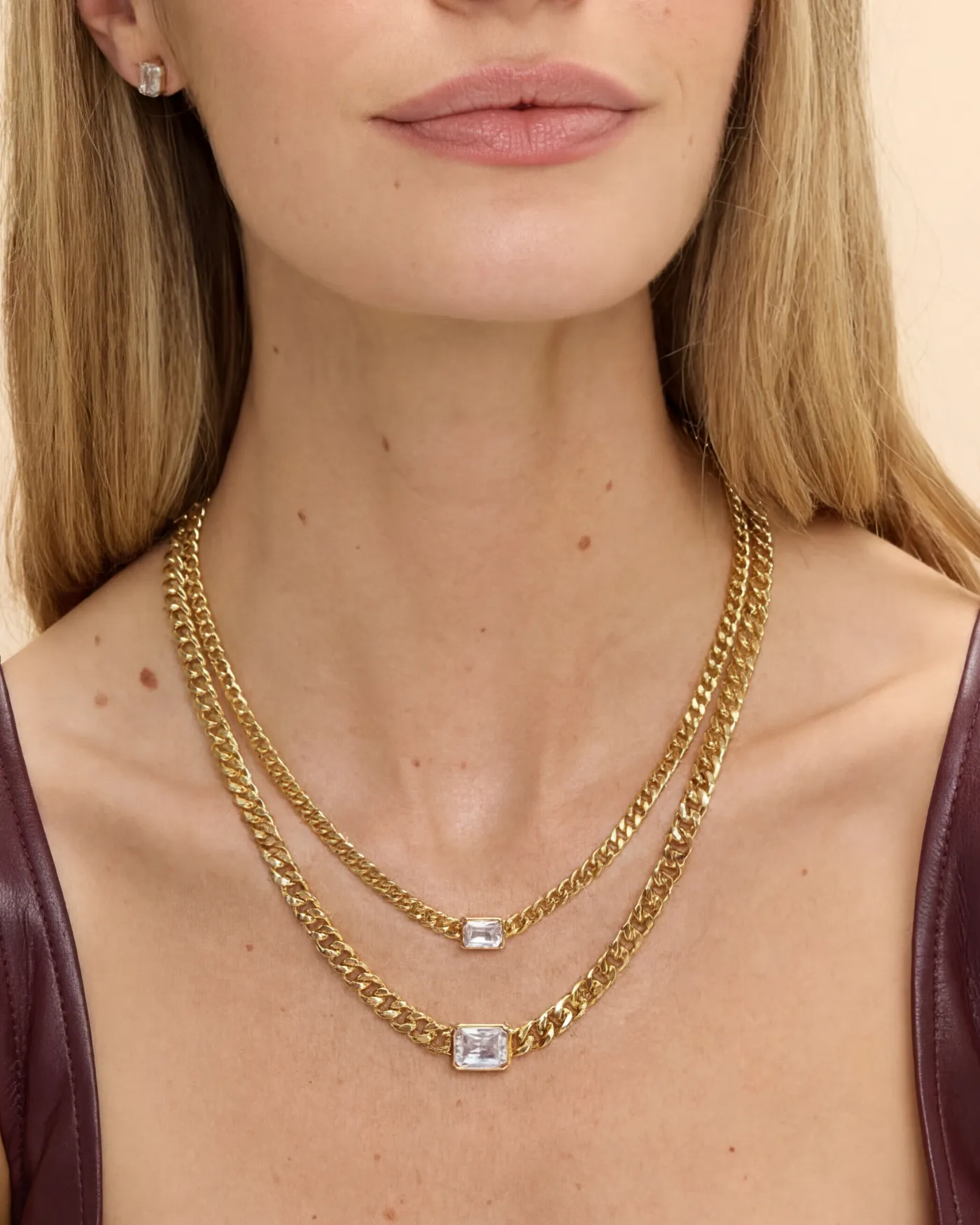 Small Bezel Station Necklace sold by Stella & Dot product image thumbnail 4