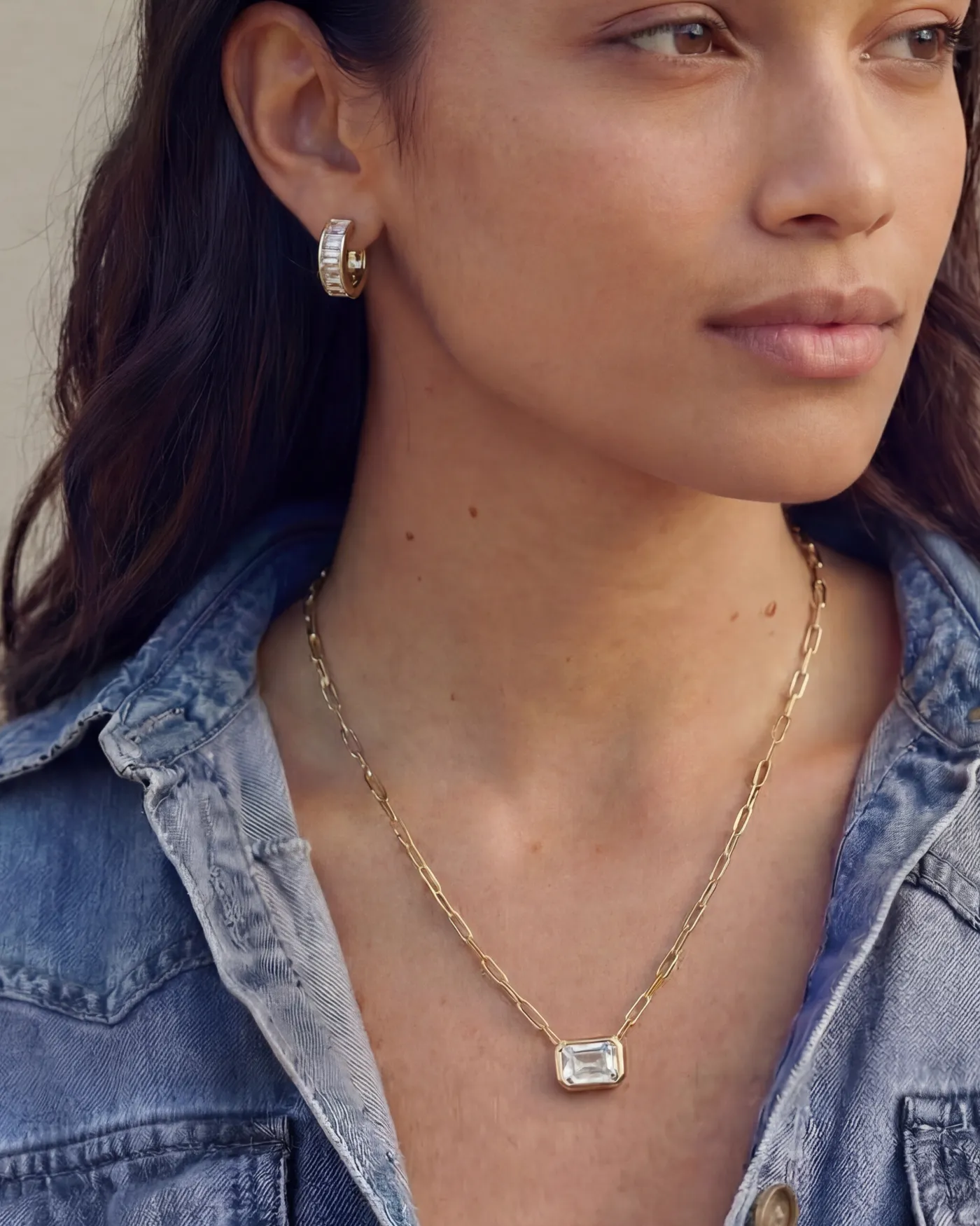 Bezel Set Essential Necklace sold by Stella & Dot product image thumbnail 2