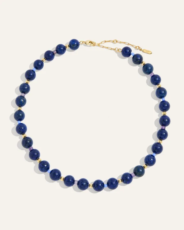 Dot Necklace in Lapis made by Stella & Dot