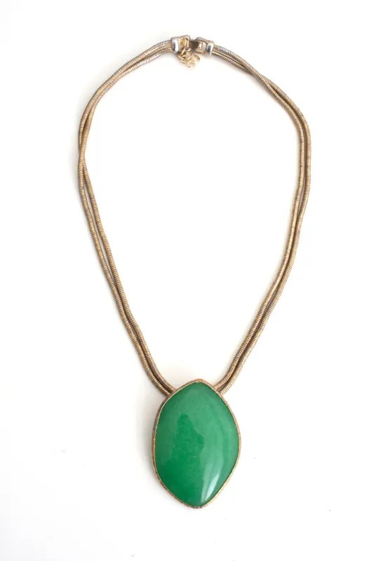Green Gemstone Pendant Necklace sold by Stella & Dot
