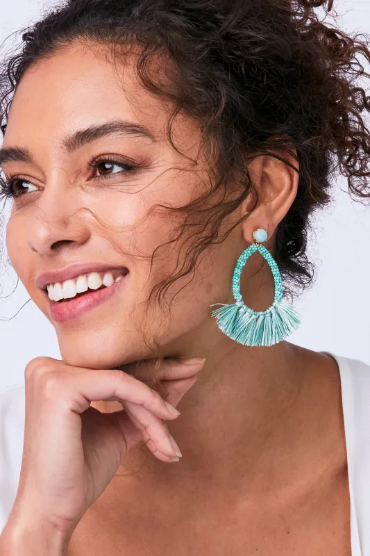 Turquoise Fringe Versatile Earring sold by Stella & Dot