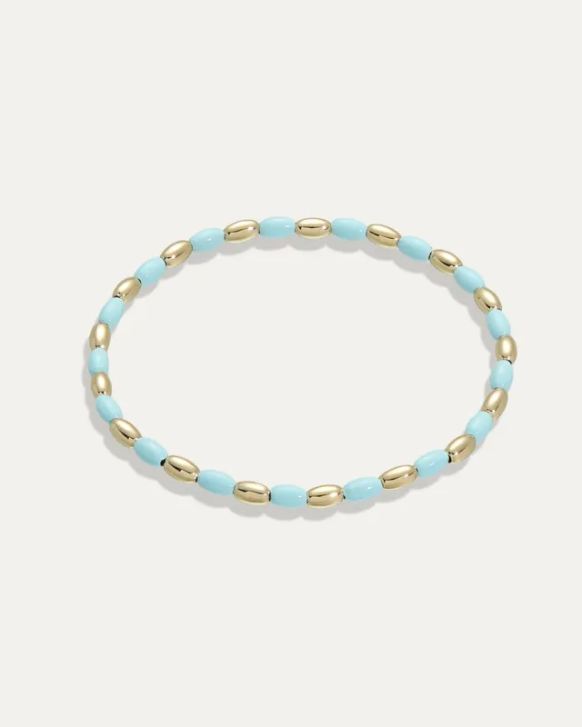 Joie Stretch Bracelet in Light Blue made by Stella & Dot