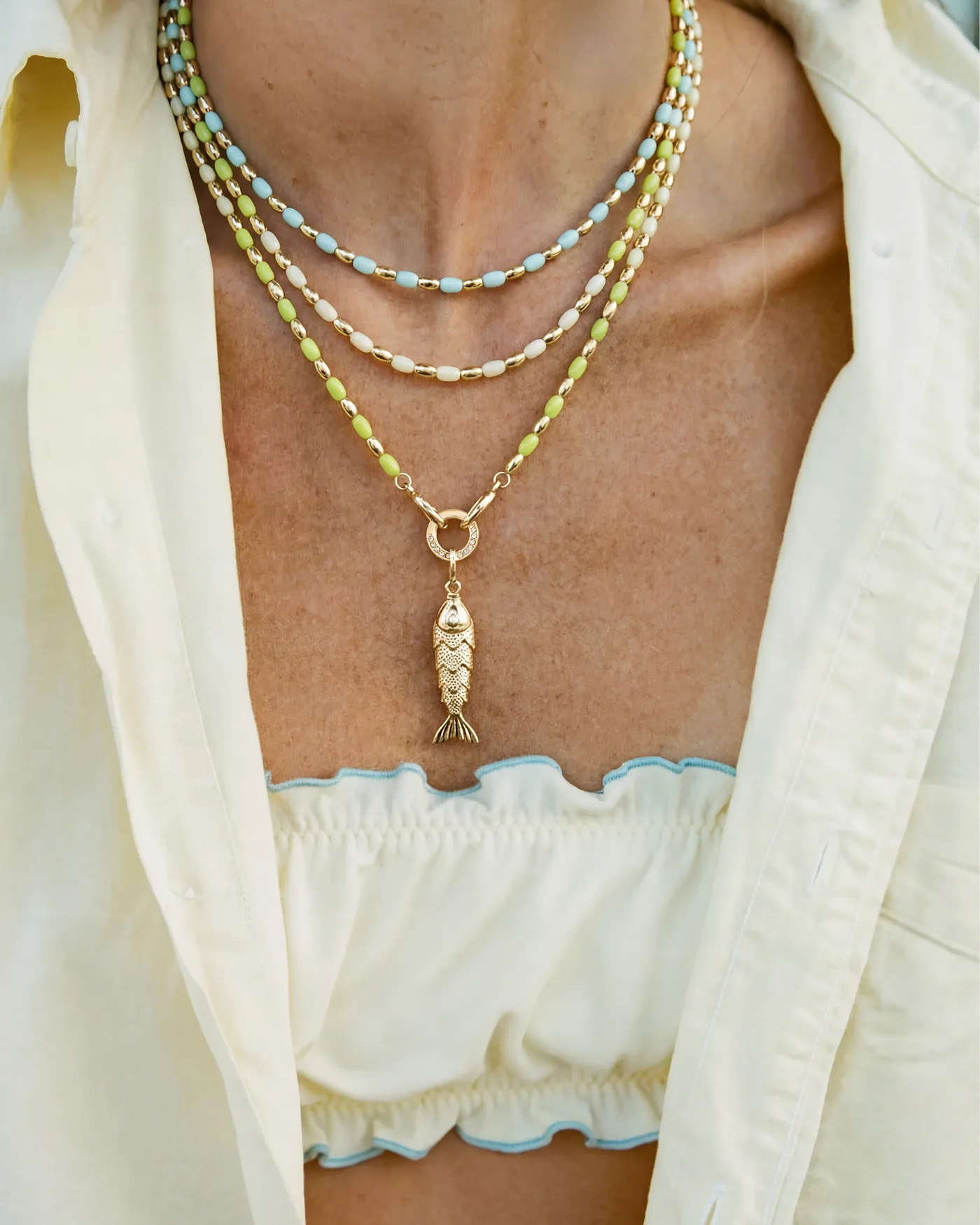Joie Necklace | Lime sold by Stella & Dot product image thumbnail 2