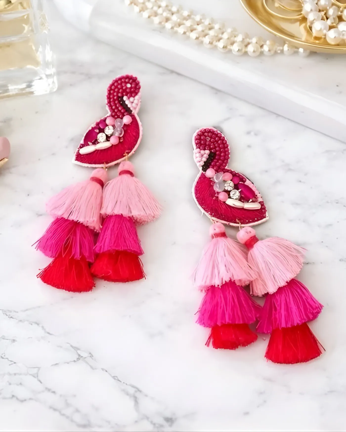 Flamingo Earrings sold by Stella & Dot