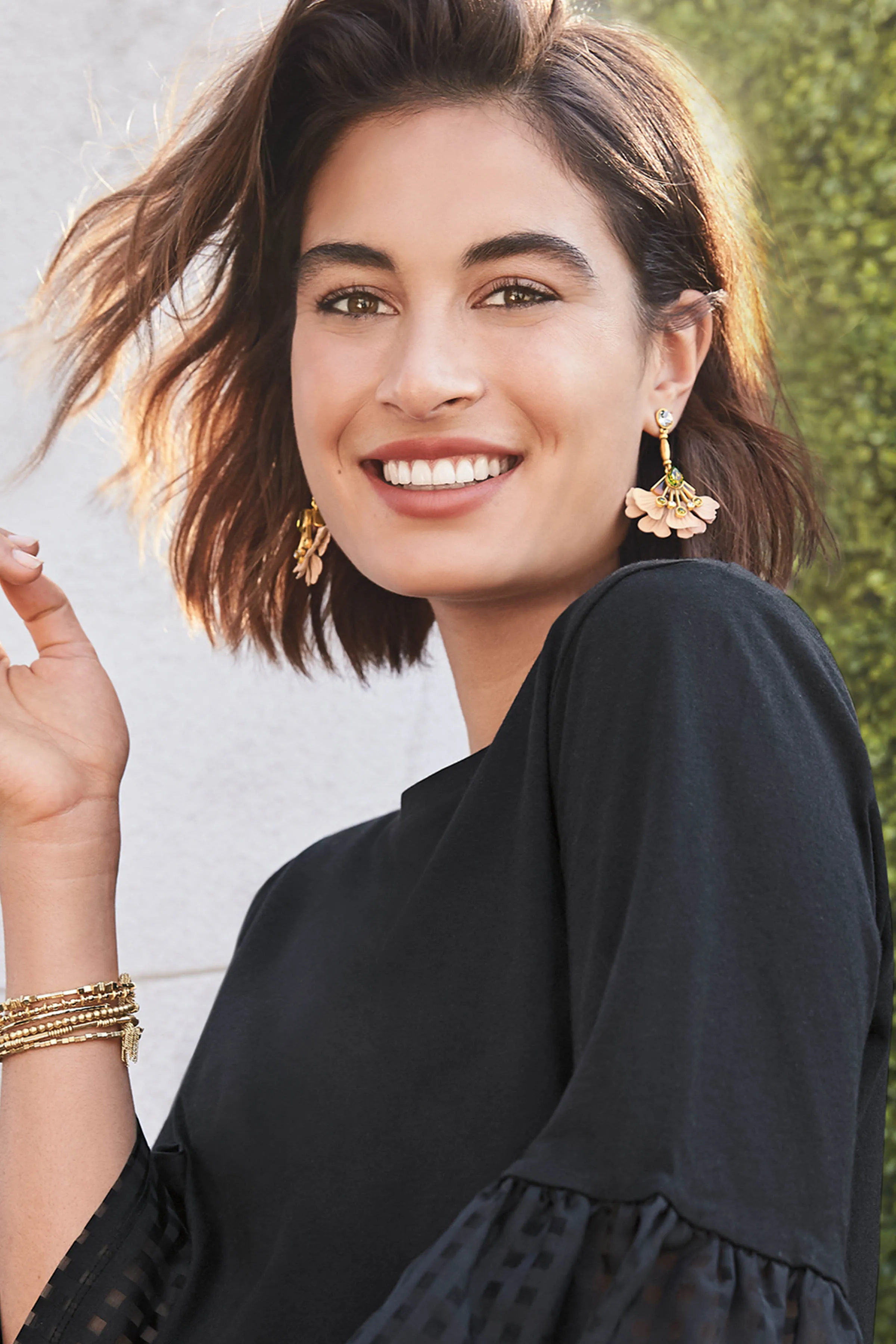 Rory Floral Drop Earrings sold by Stella & Dot product image thumbnail 2