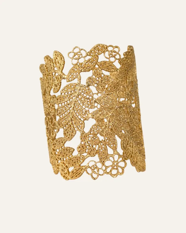 Chantilly Lace Gold Cuff made by Stella & Dot
