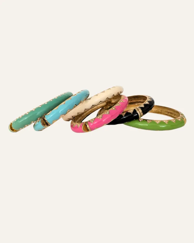 Paige Enamel Bangles made by Stella & Dot