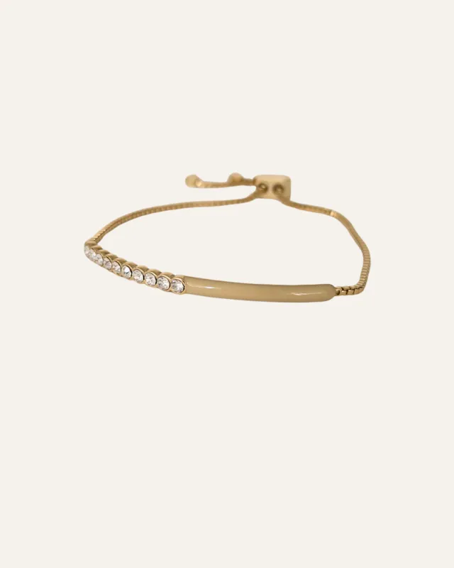Bezel Enamel Slider Bracelet made by Stella & Dot