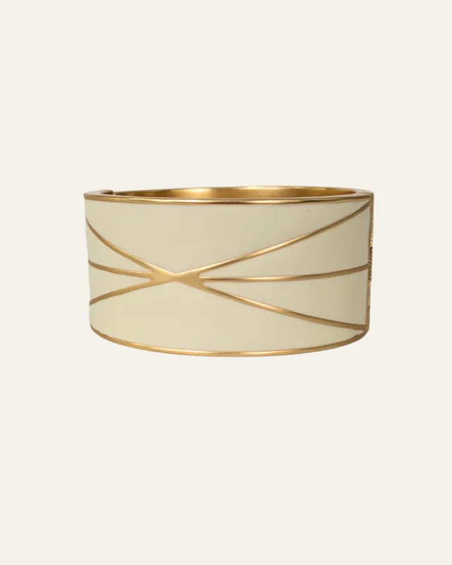 Cream Statement Bangle made by Stella & Dot