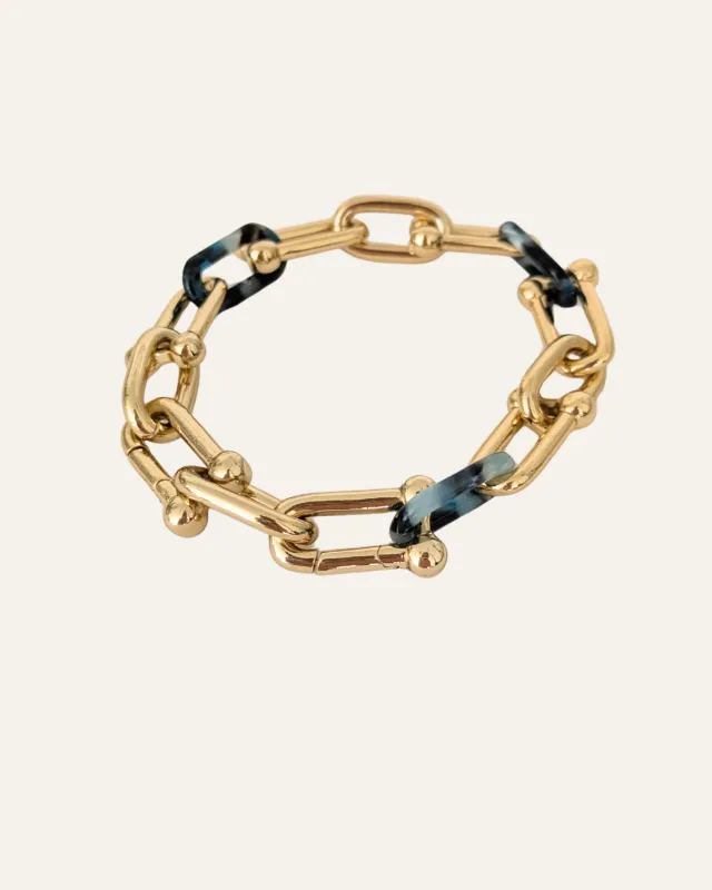 Adjustable Enamel Link Bracelet made by Stella & Dot