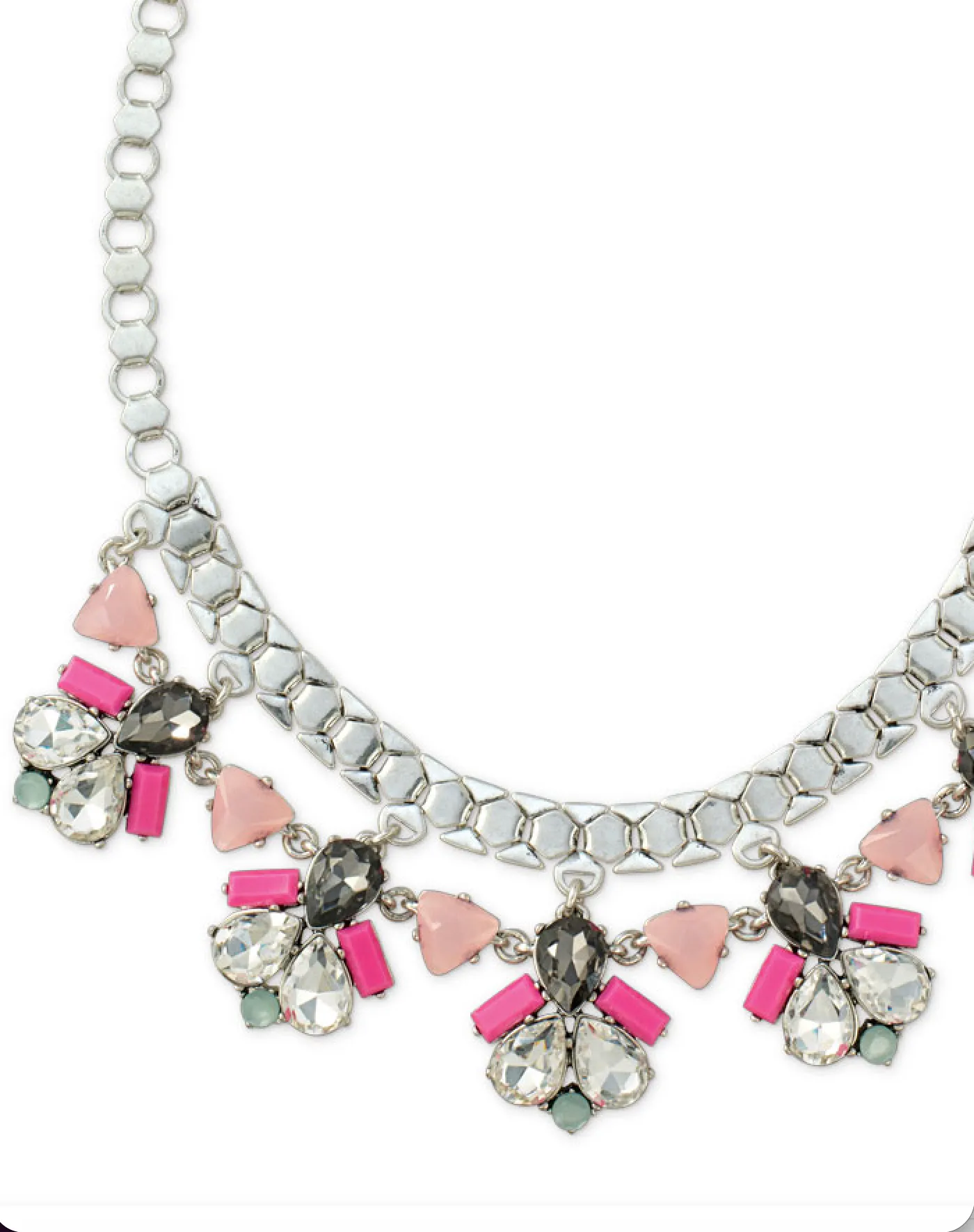Callie Silver Statement Necklace sold by Stella & Dot