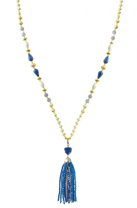 Azure Tassel Versatile Necklace sold by Stella & Dot product image thumbnail 2