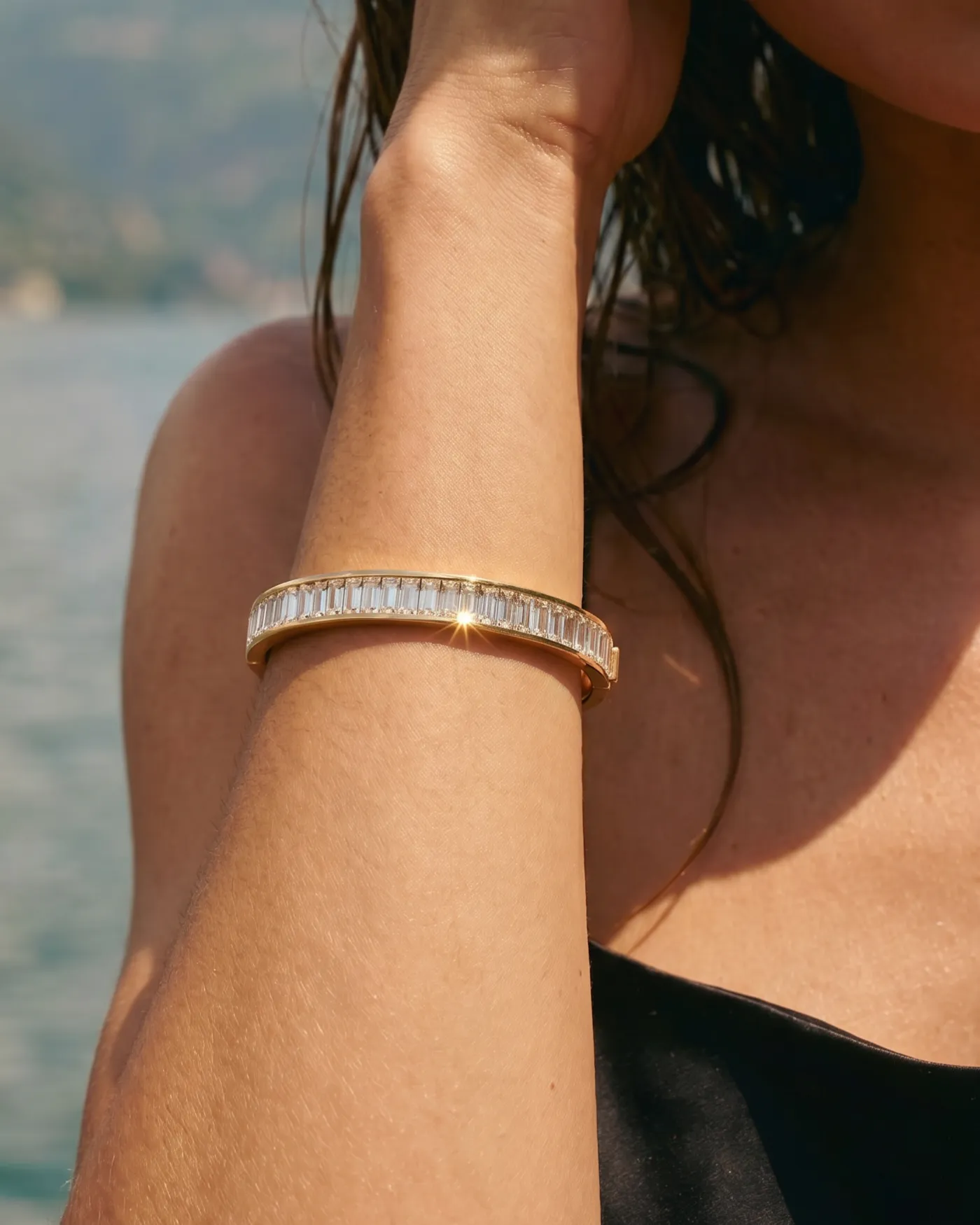 Channel Set Cuff Bracelet sold by Stella & Dot product image thumbnail 2