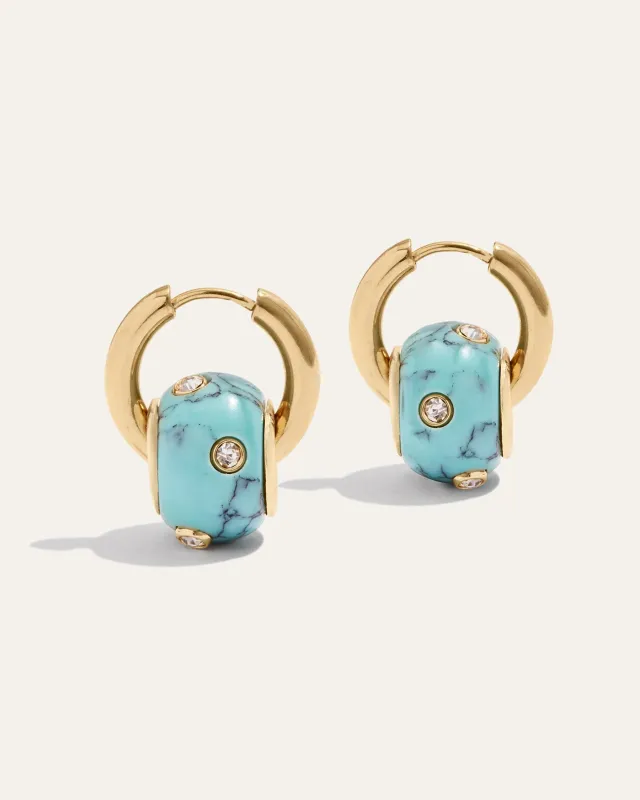 » Convertible Rondelle Huggie Earrings (100% off) made by Stella & Dot