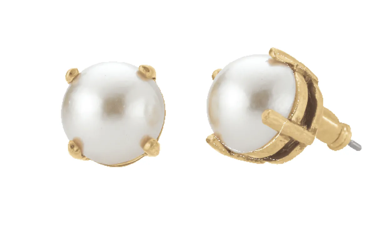 Dorothy Pearl Studs made by Stella & Dot