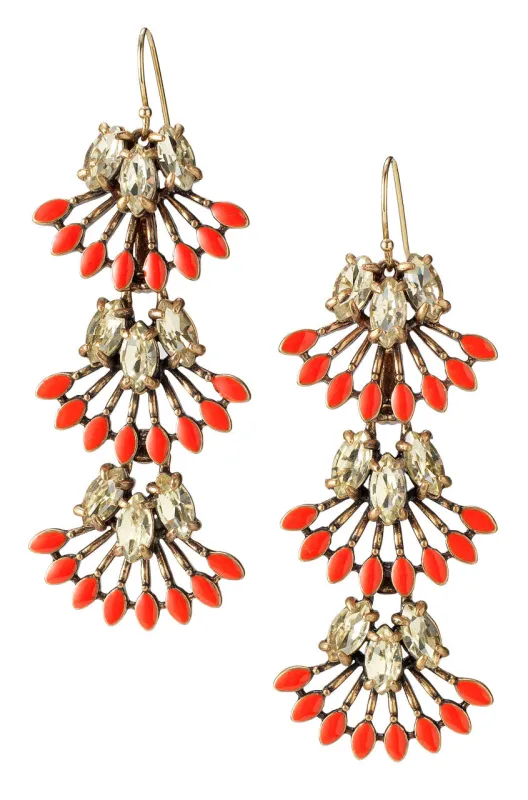 Coral Cay Earrings made by Stella & Dot