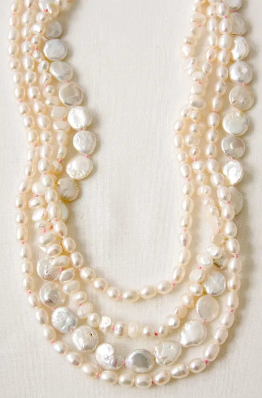 Rosie Multistrand Pearl Necklace made by Stella & Dot