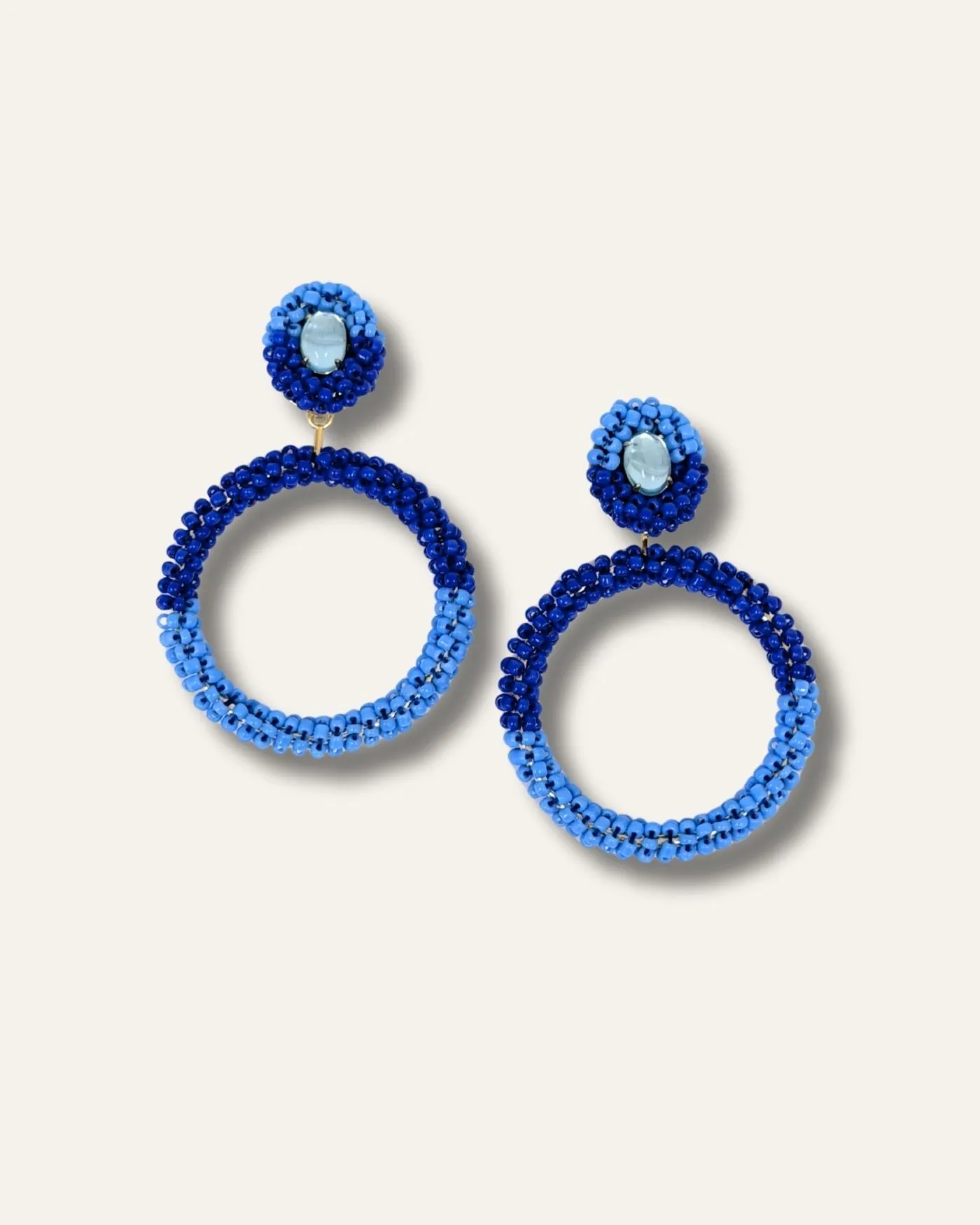 Azure Beaded Convertible Statement Earrings sold by Stella & Dot