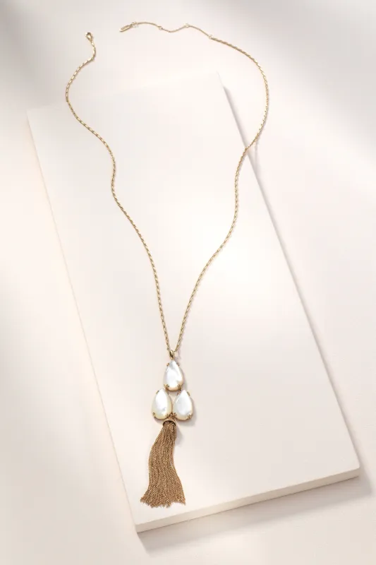 Botanical Tassel Necklace made by Stella & Dot