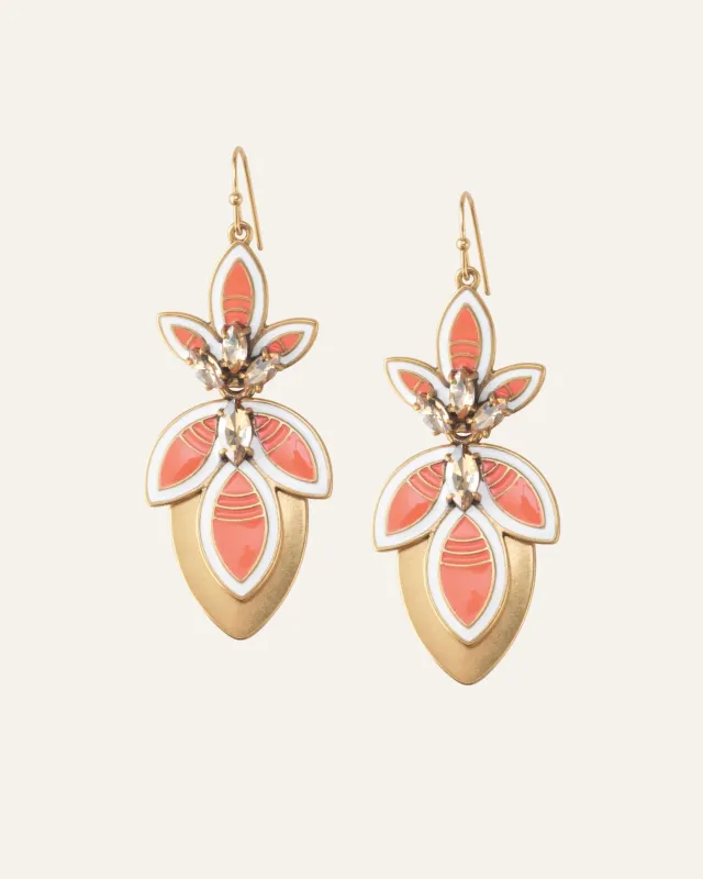 Hibiscus Convertible Chandelier Earrings made by Stella & Dot