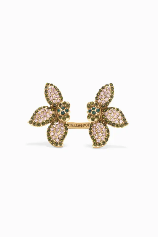 Pave Petal Ring made by Stella & Dot