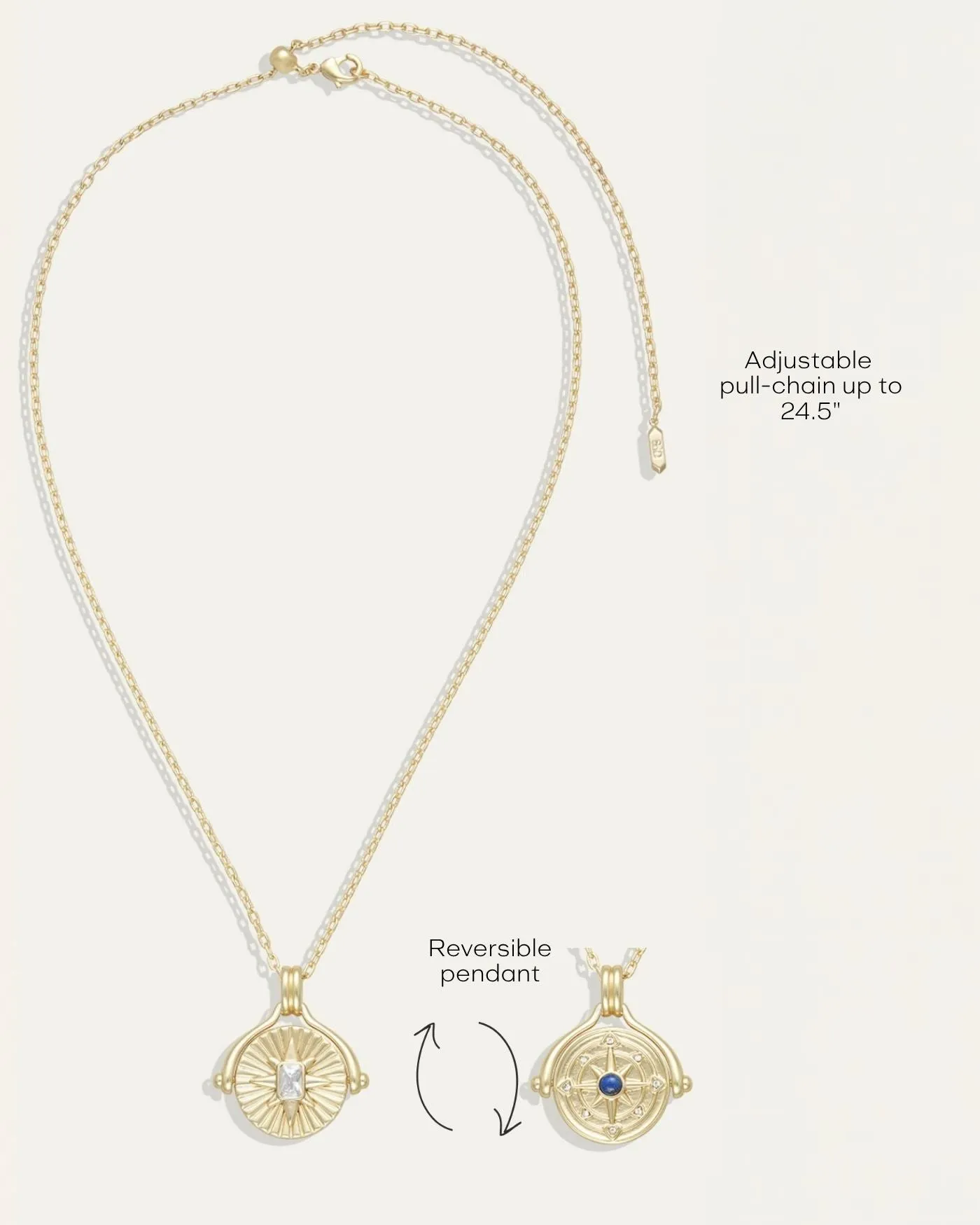 North Star Spinner Necklace sold by Stella & Dot product image thumbnail 3