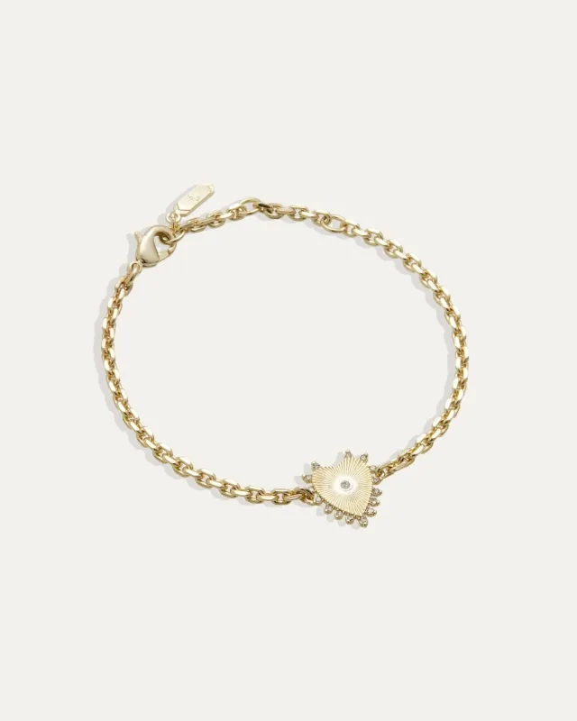 Stevie Heart Bracelet made by Stella & Dot