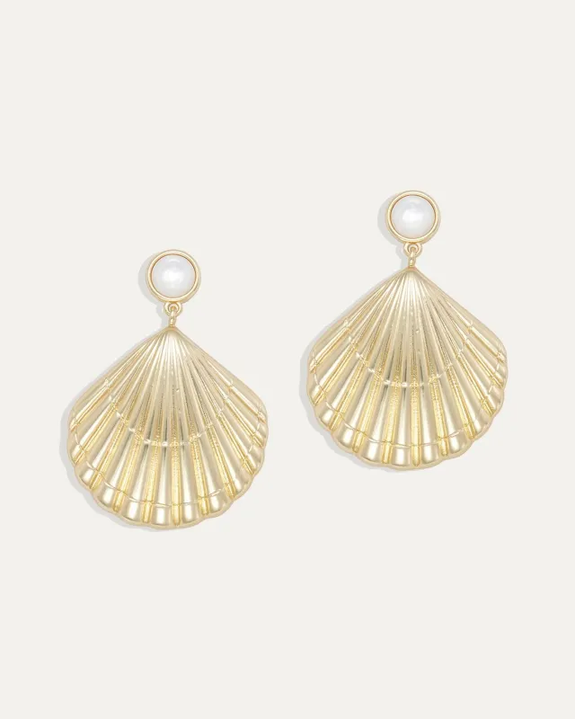 Limited Edition: Shell Yeah Statement Earrings made by Stella & Dot