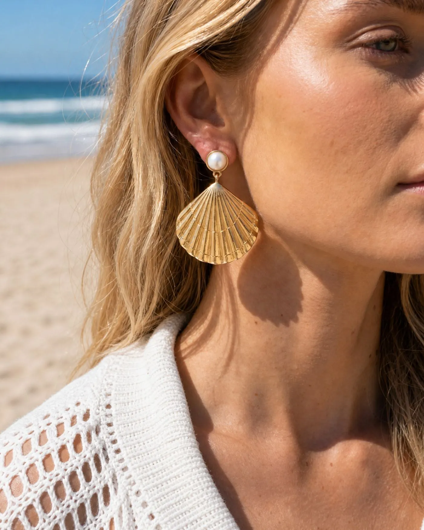 Limited Edition: Shell Yeah Statement Earrings sold by Stella & Dot product image thumbnail 2
