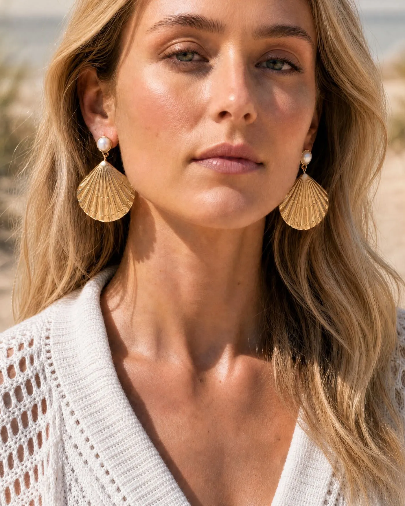 Limited Edition: Shell Yeah Statement Earrings sold by Stella & Dot product image thumbnail 3