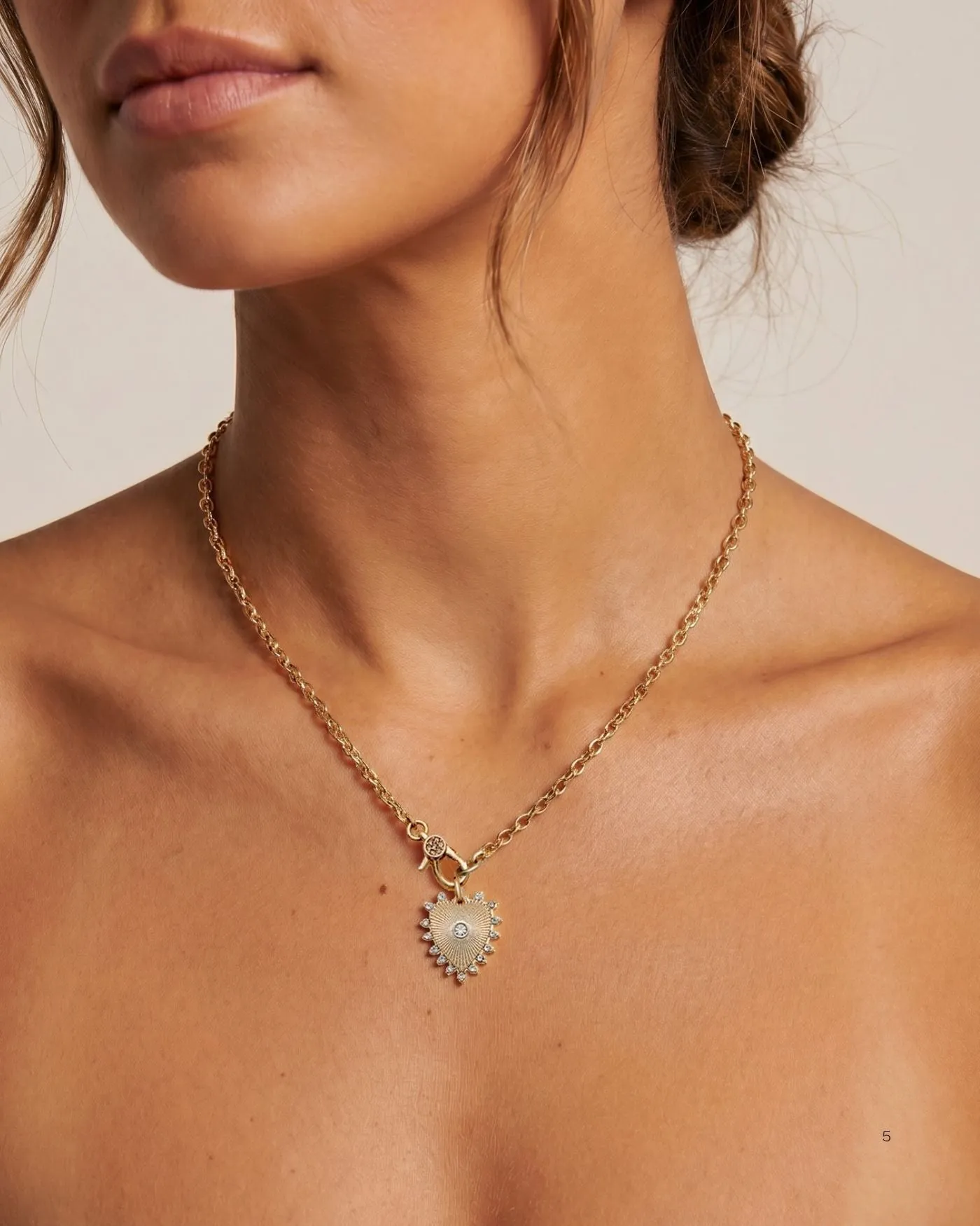 Mini Stevie Heart Necklace sold by Stella & Dot product image thumbnail 2