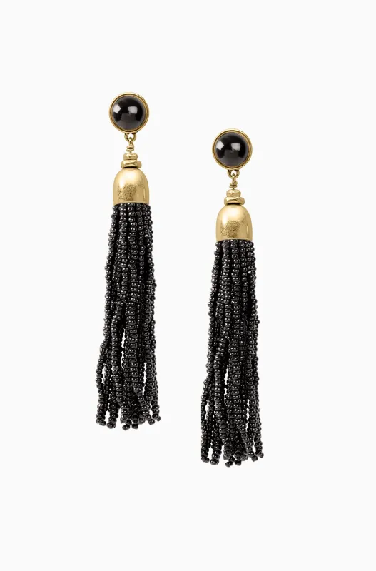 Gita Versatile Tassel Earrings - Black made by Stella & Dot