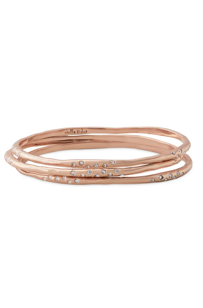 Rhea Bangles - Rose Gold sold by Stella & Dot