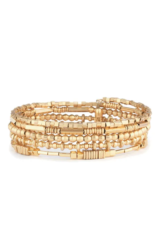 Celine Wrap Bracelet - Gold made by Stella & Dot