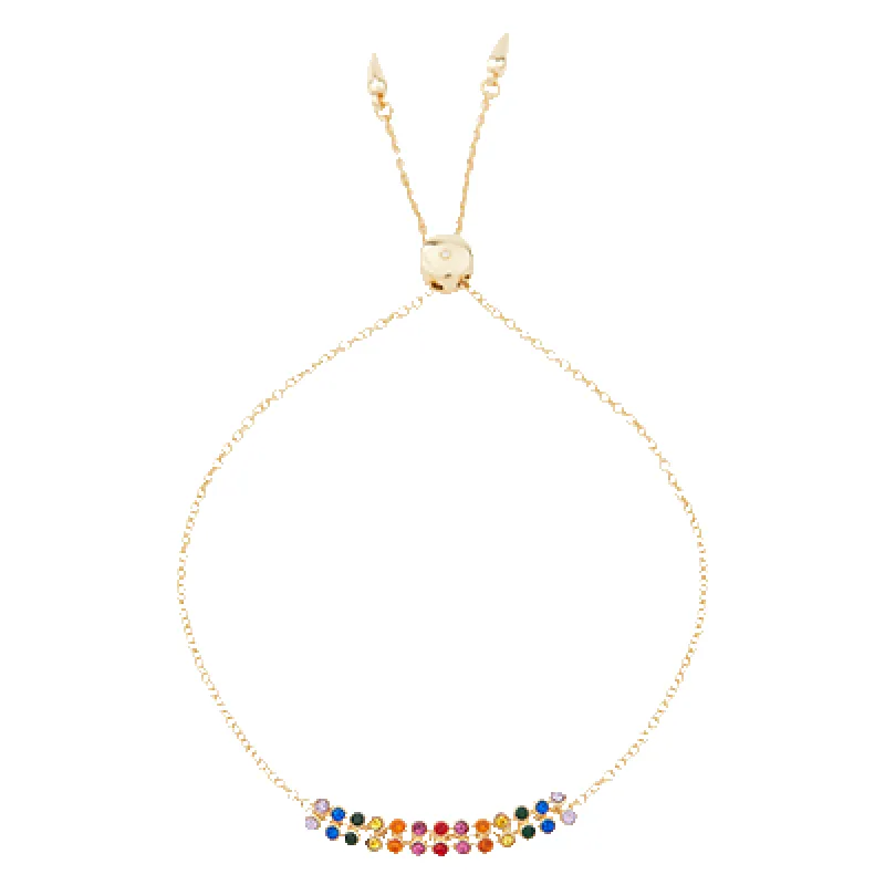 Rainbow Friendship Bracelet made by Stella & Dot