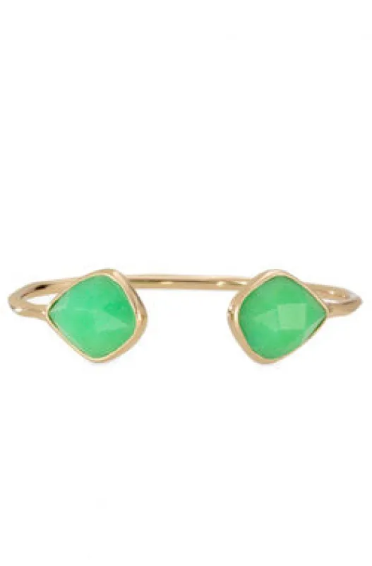 Serenity Stone Cuff - Green made by Stella & Dot