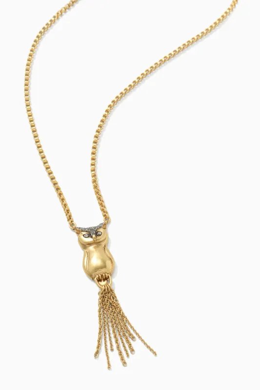 Pave Owl Pendant made by Stella & Dot