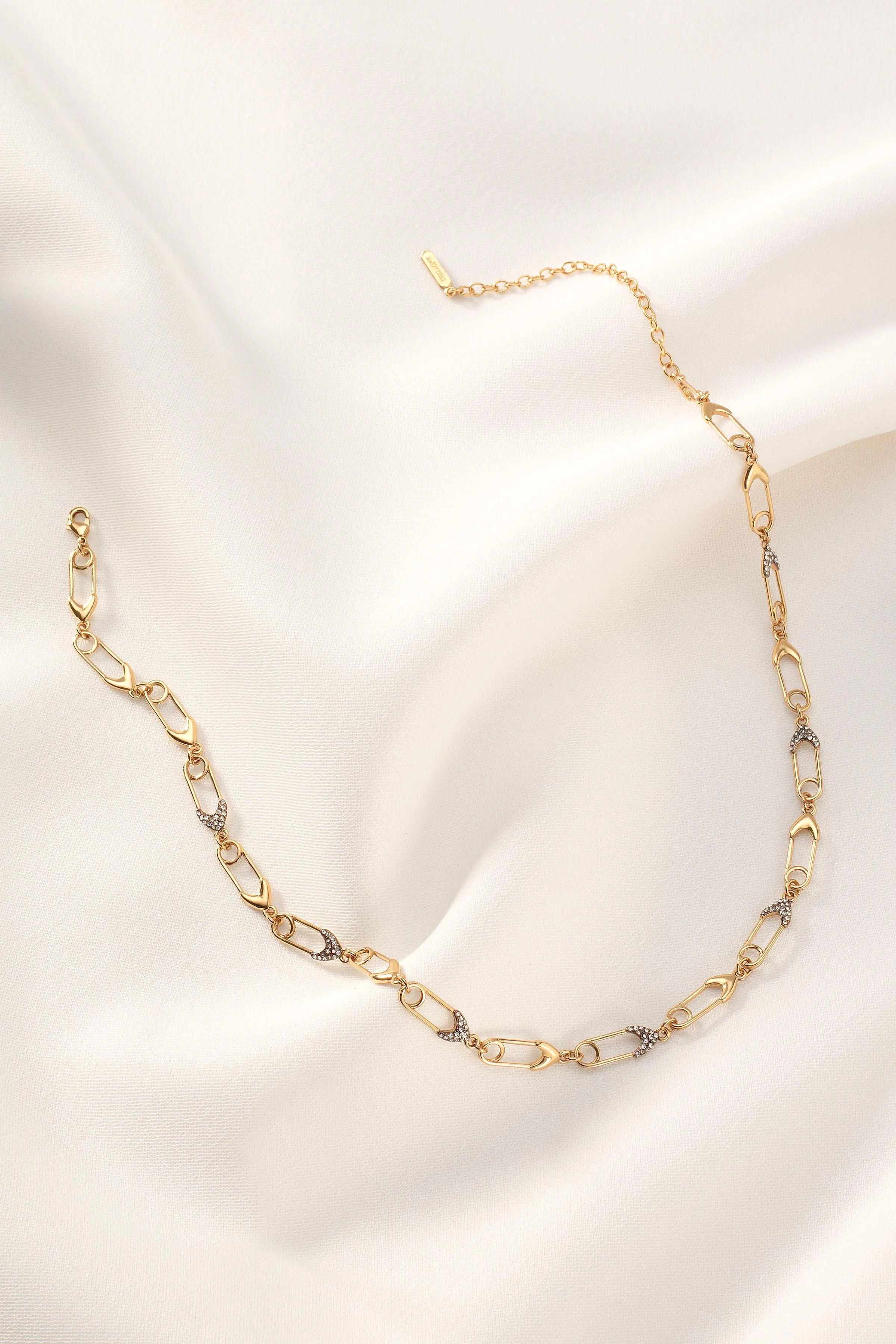 Safety Pin Link Necklace sold by Stella & Dot