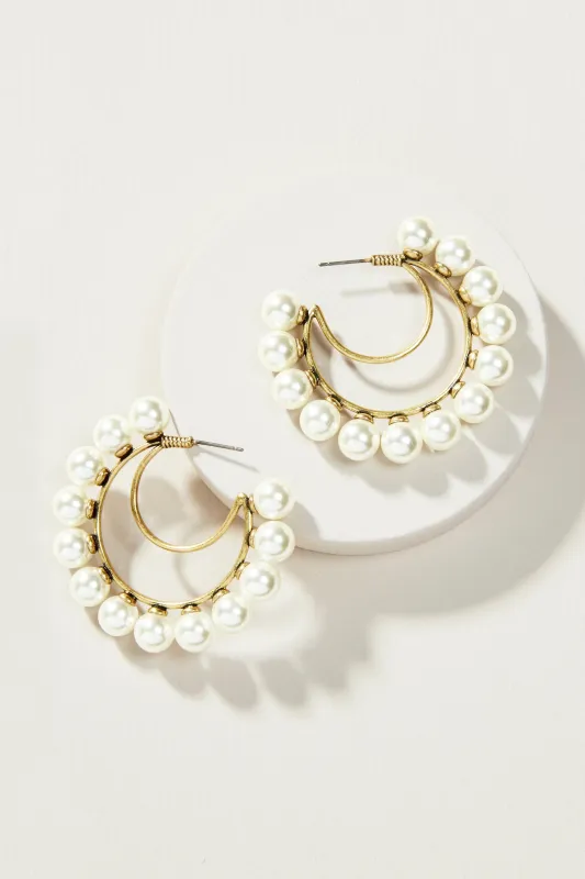 Power Pearl Hoop made by Stella & Dot