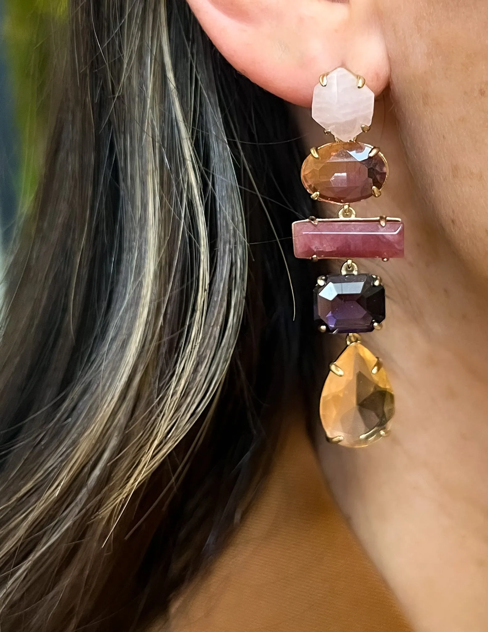 Gem Linear Earrings sold by Stella & Dot product image thumbnail 2