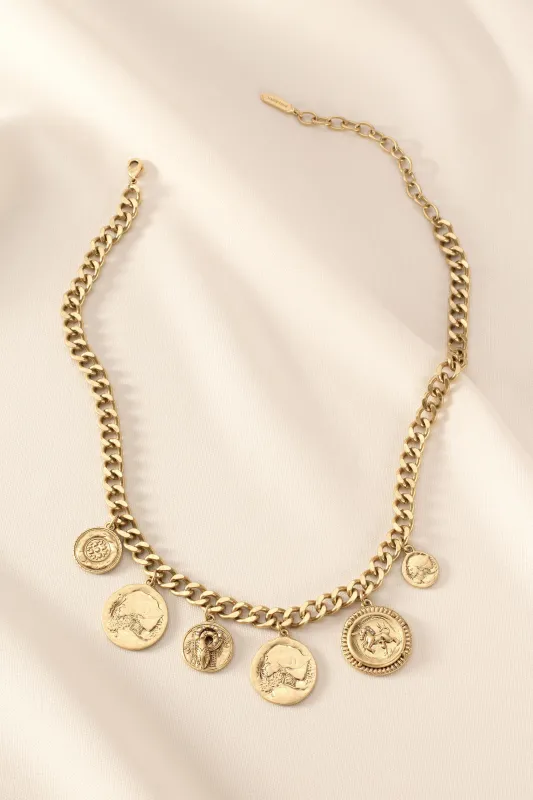 Heritage Coin Charm Necklace made by Stella & Dot