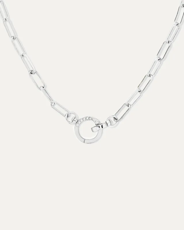 Tatum Convertible Lariat Chain Necklace | Silver sold by Stella & Dot
