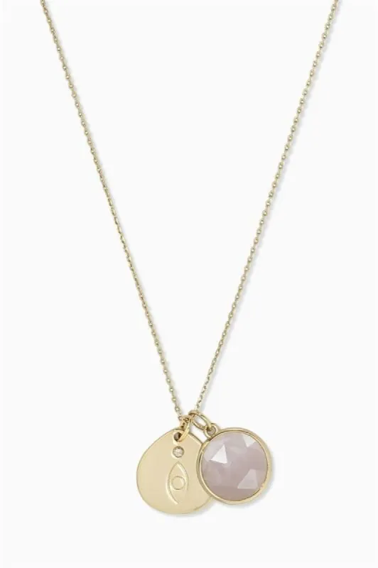 » Protective Eye & Rose Quartz Necklace (100% off) sold by Stella & Dot