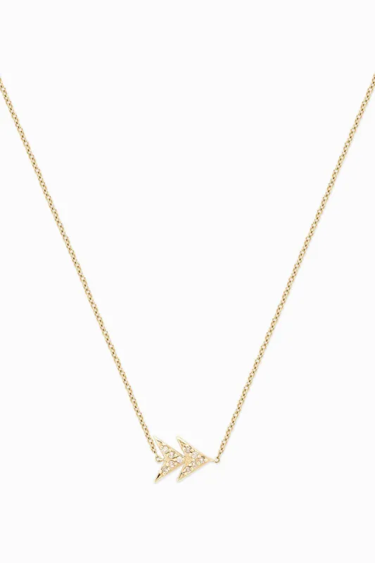 » Covet 14kt Double Arrow Diamond Necklace (50% off) sold by Stella & Dot