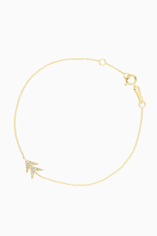 » Covet 14kt Double Arrow Diamond Bracelet (50% off) made by Stella & Dot