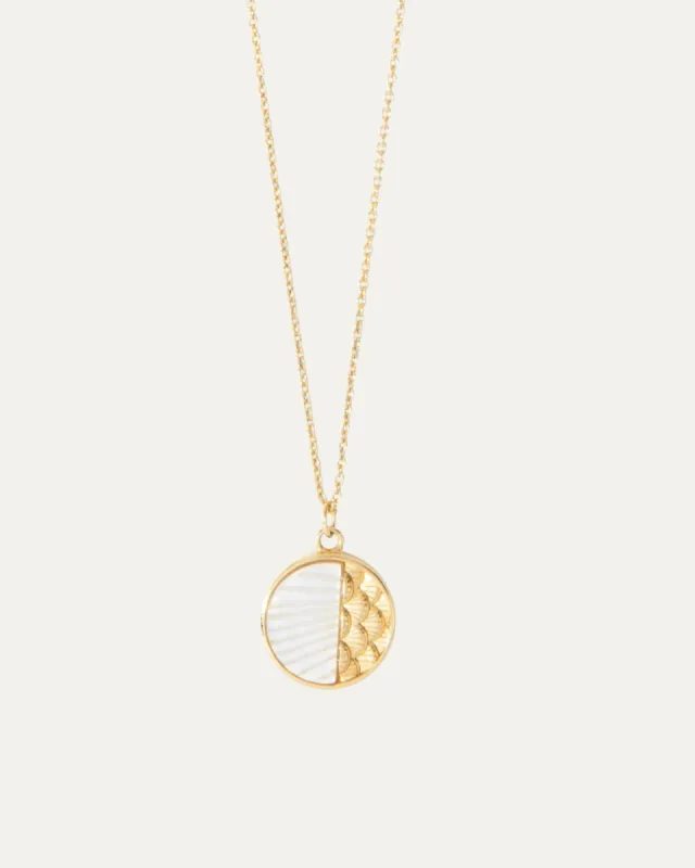 Mother of Pearl Sunrise Charm Necklace sold by Stella & Dot