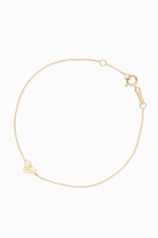 ยป Covet 14kt Diamond Heart Bracelet (50% off) sold by Stella & Dot